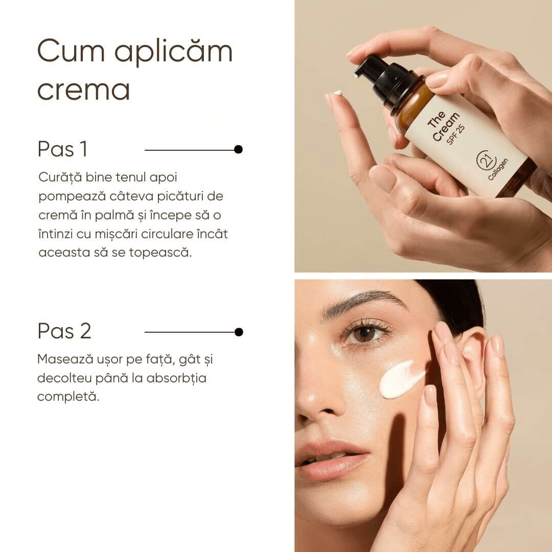 Crema de Zi Anti-Rid cu Protecție SPF şi Colagen - 21collagen