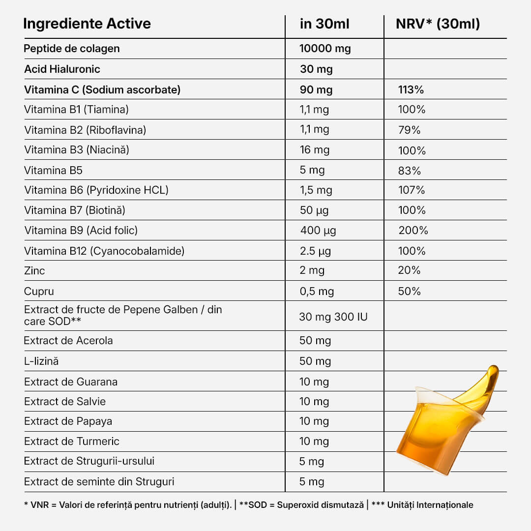 Colagen Marin Lichid Hidrolizat 480ml – 10000mg