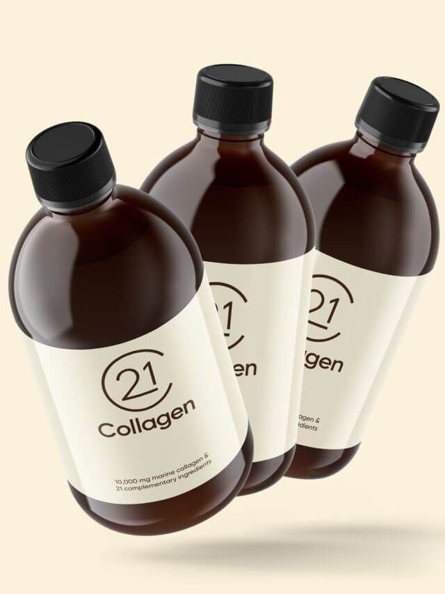 21 Collagen – Colagen Marin Lichid 480ml – 10000mg de Peptide și 21 de Ingrediente Complementare